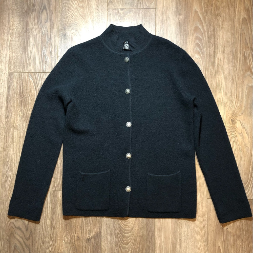 Deane & White Black Wool Jacket/Sweater